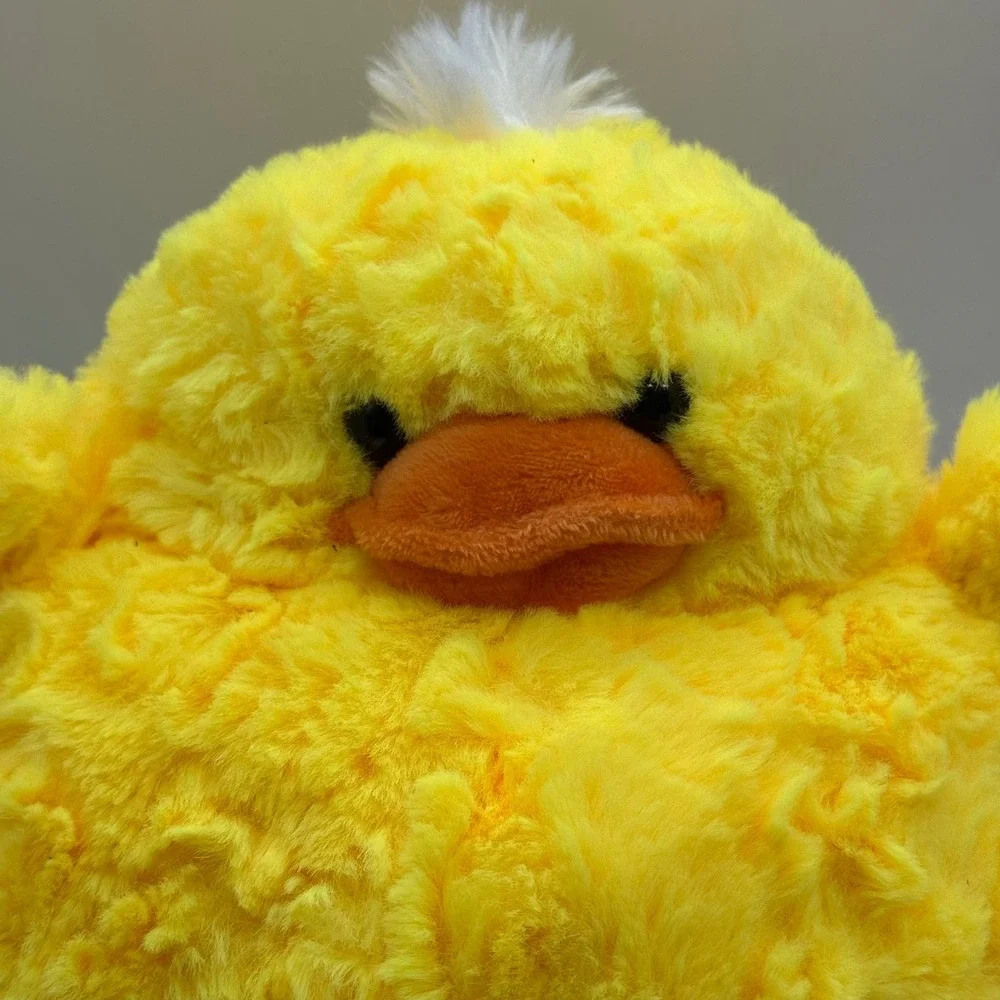 Yellow Duckling Duck Plush Stuffed Animal Round Soft Fat Fuzzy Bird Toy 9
